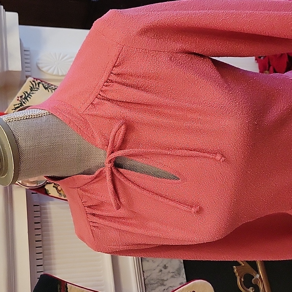 Vtg 70's Secretary Dress - Picture 4 of 8